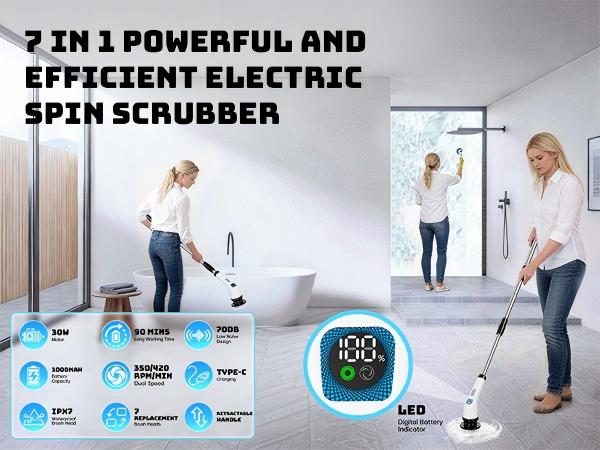 electric spin scrubber