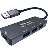USB to HDMI Adapter,USB hub with HDMI,USB 3.0 to HDMI Adapter,HDMI to USB Adapter for Monitor,USB...