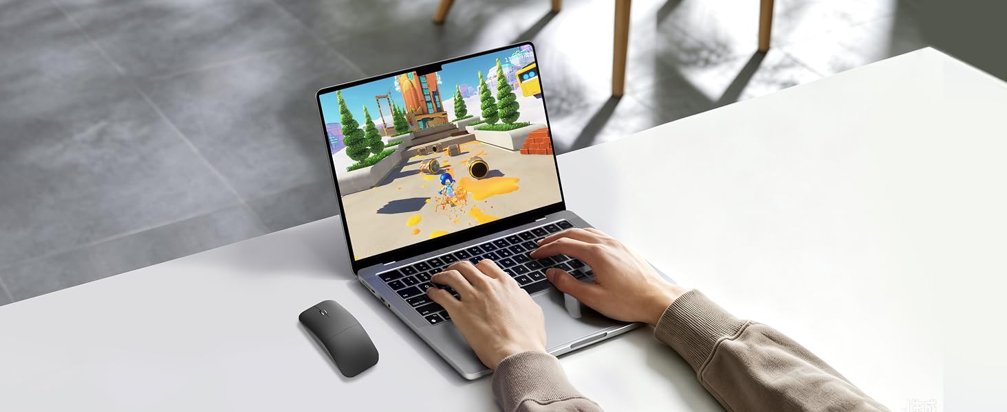 Bluetooth Arc Travel Mouse BT &amp;amp; USB Wireless Dual Mode Silent Computer Mice