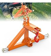 3 Point Trailer Hitch 2” Receiver Quick Hitch Compatible with Towing Hook for Category 1 Tractors...