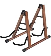 MOREYES Double Guitar Stand, Acoustic Guitar Stand for Multiple Guitars, Folding A-Frame Electric...