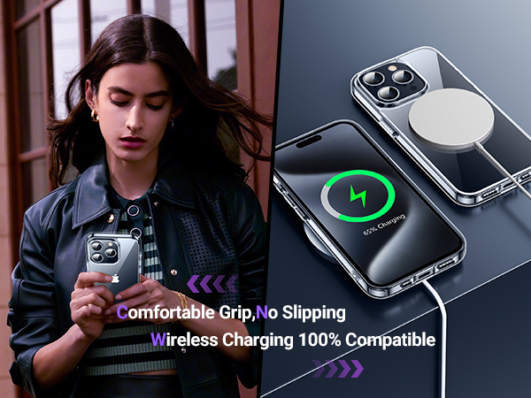iPhone 15 Pro Max Case Support Wireless Charging