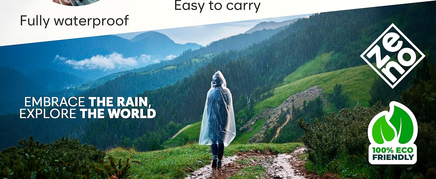 rain ponchos for adults poncho adult compact pocket travel emergency raincoat packable with hood