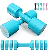 Adjustable Dumbbells Hand Weights Set: Sportneer 5 lb Dumbbells Set of 2 Each 2lb 3lb 4lb 5lb Fre...