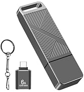 EASTBULL 32GB FAT32 USB 3.0 Flash Drive with a USB C Adapter and Keychain, Fast-Speed Thumb Drive...