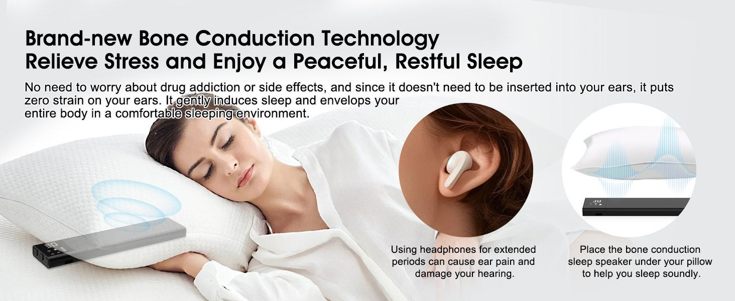 Under-Pillow Bone Conduction Sleep Speaker