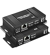 avedio links 164FT HDMI KVM USB Extender Over Cat 5e/6/7 Cable, 1080P HDMI Ethernet Extender Balu...