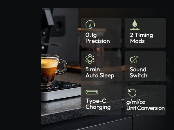 Maestri House Coffee Scale with Timer