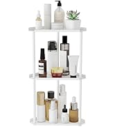 Jesginboo 3 Tier Bathroom Counter Organizer, Vanity Organizer Corner Shelf, Skincare, Makeup Coun...