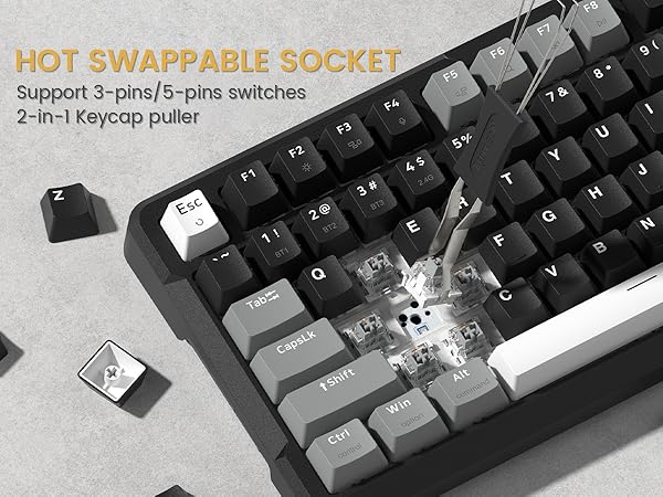 hot swappable mechanical keyboard