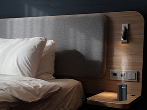 aroma diffuser in bedroom