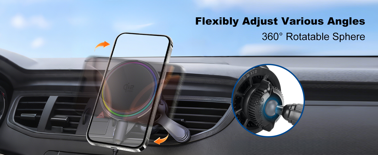 25W Magsafe Car Mount Charger