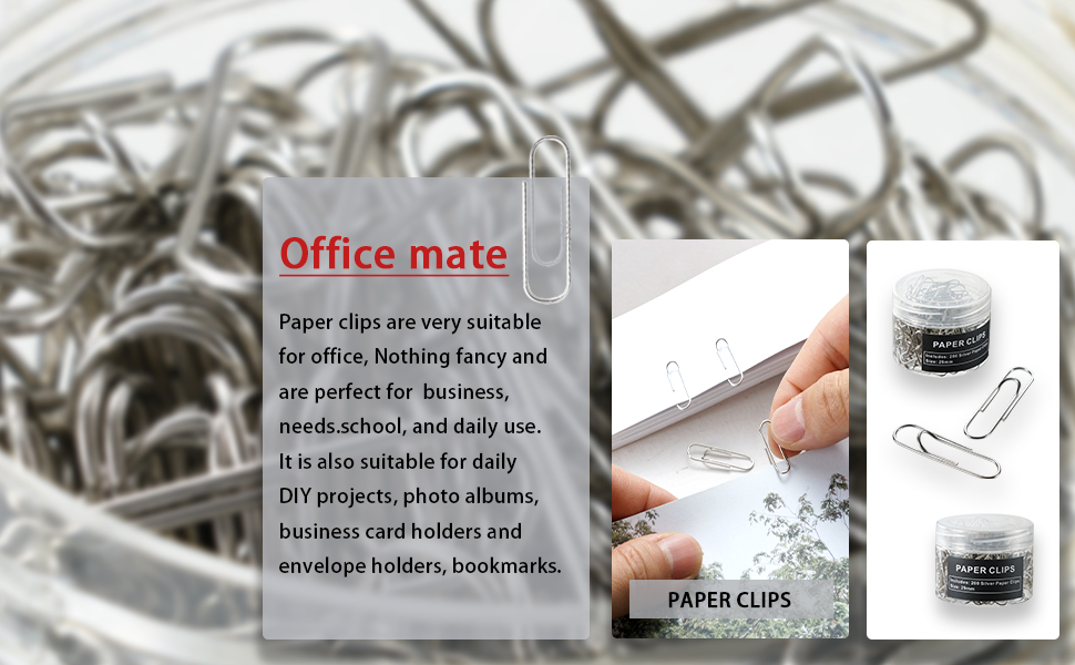 Paper clips are very suitable for office, school, and daily use. 