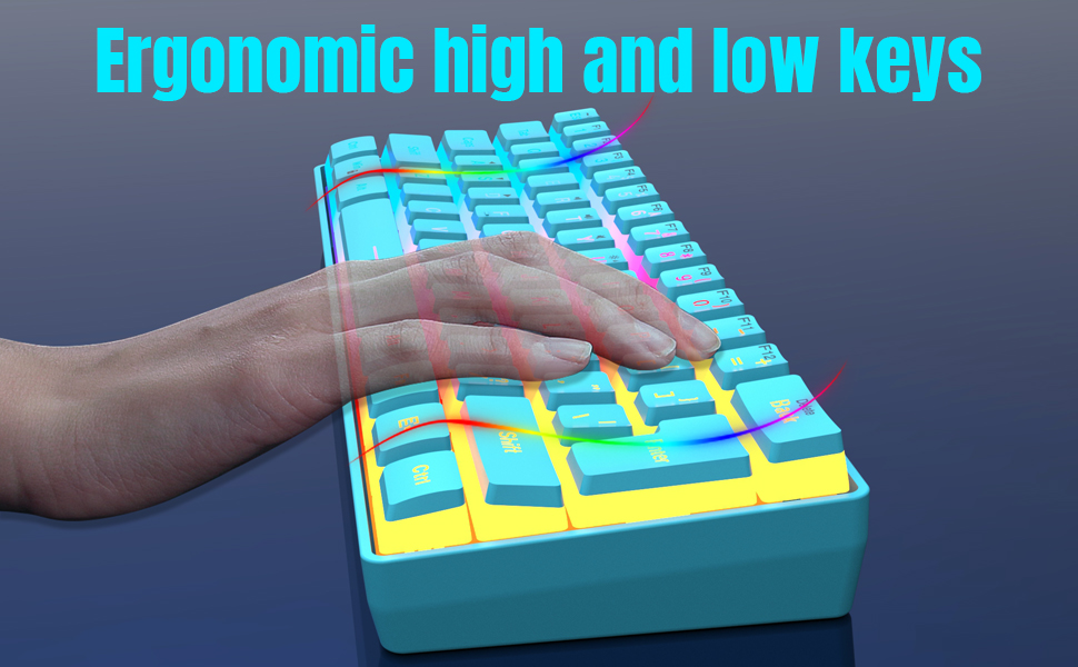 ergonomic high and low keys