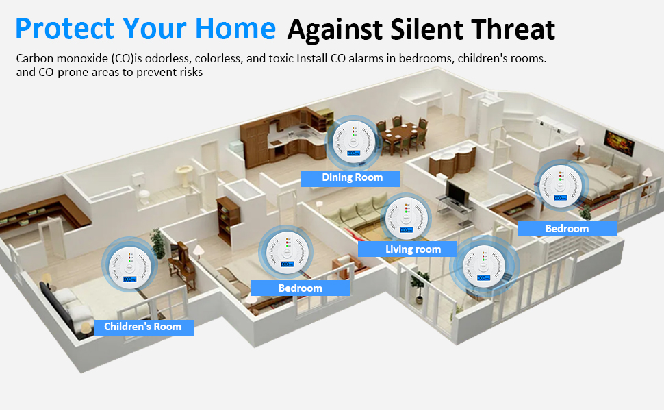 2 Pack Carbon Monoxide Detectors