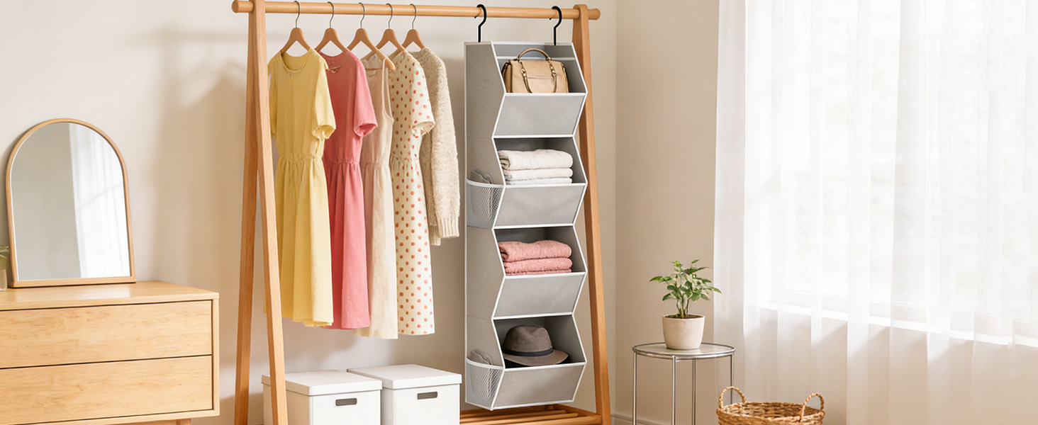 hanging closet organizer