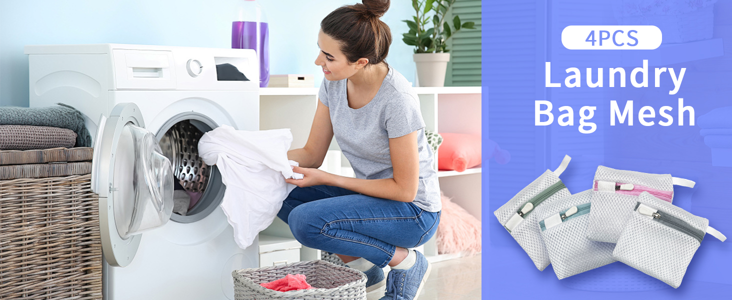 small mesh laundry bags