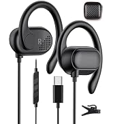 COOYA USB C Open Ear Headphones Type C Wired Earbuds for iPhone 15 Pro Max iPad 10 Air 6 Pixel 8 ...