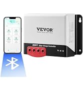VEVOR 50A MPPT Solar Charge Controller, 12V / 24V Auto DC Input, Solar Panel Regulator Charger wi...