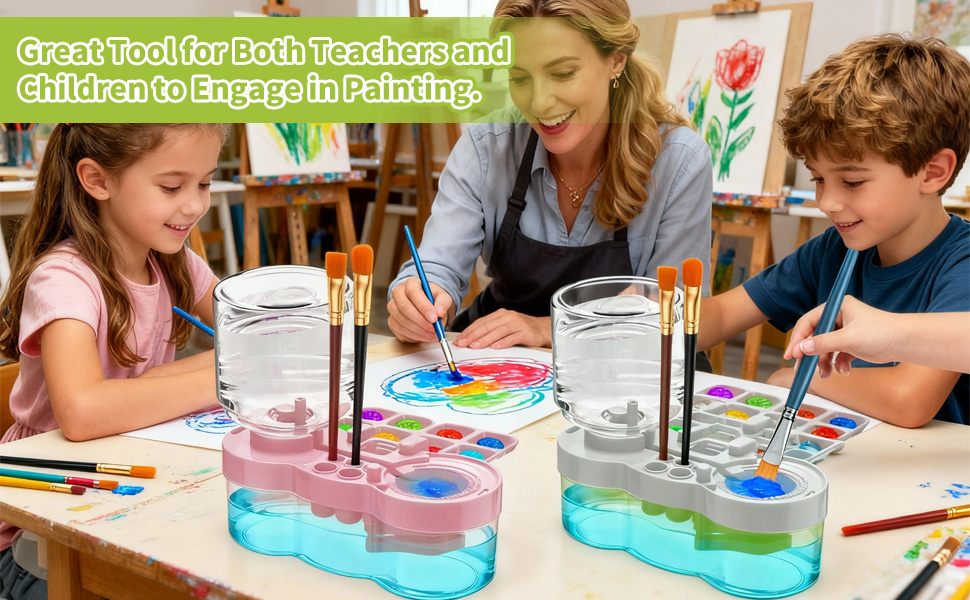 paint brush cleaner,paint station for kids,paint station,paint brush cleaner tool,paint brush holder