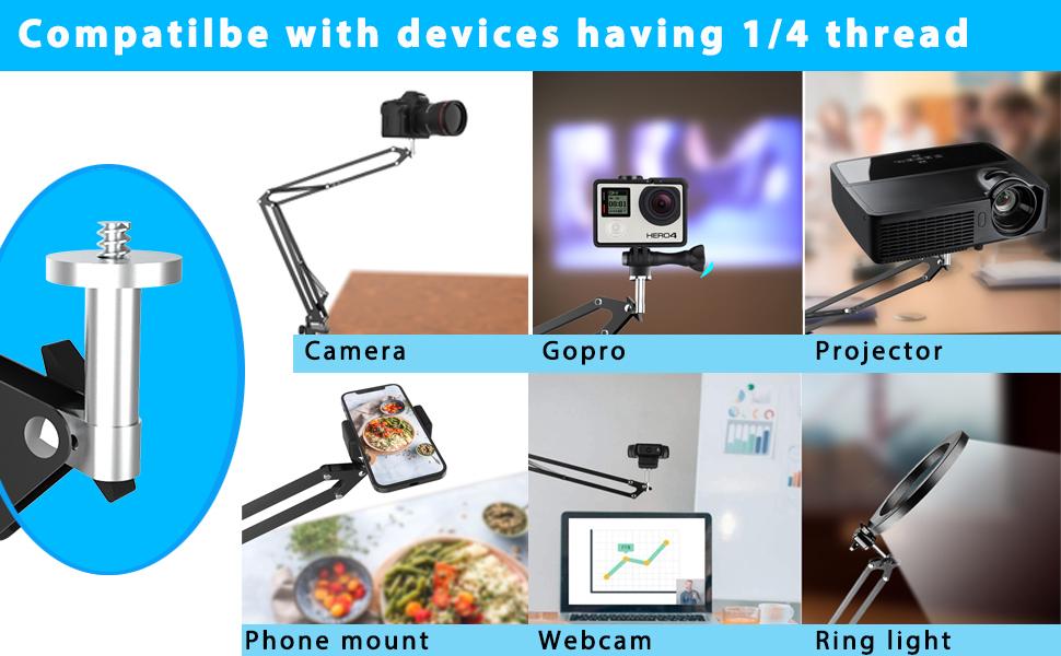 Wide Application Desk Tripod with Arm