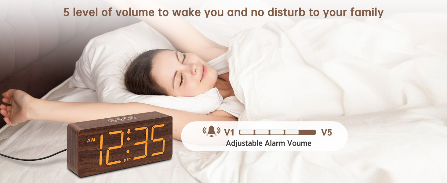 Plug In Clock with USB Port