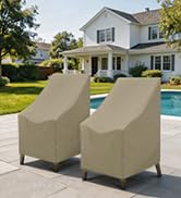 SunPatio Outdoor High Back Chair Covers