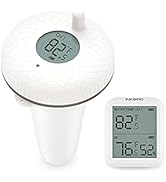 Inkbird Wireless Pool Thermometer and Receiver Set, Updated Version Floating Thermometer with Eas...