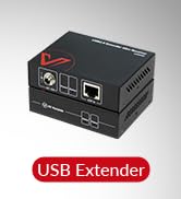 AV Access USB Extender Over Cat5e/6/6a/7 196ft/60M, 4 USB 2.0 Ports, Plug and Play, No Driver, Su...