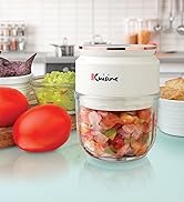 Euro Cuisine Mini Cordless/Rechargeable Chopper with USB Cord &amp; Glass Bowl - Green