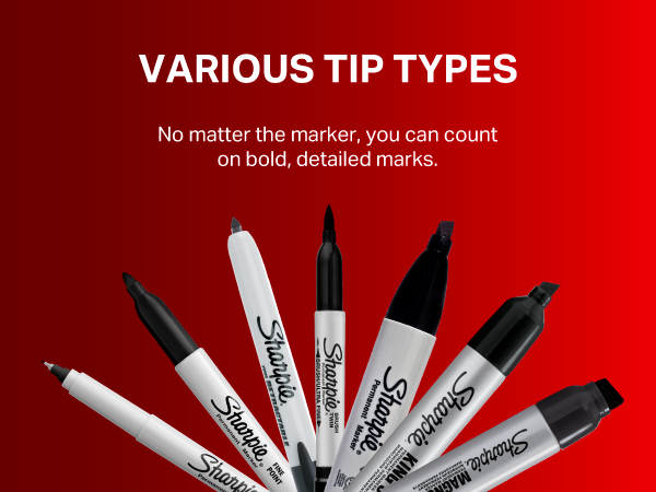 sharpie permanent marker various tip types black size no matter count on bold detailed marks best