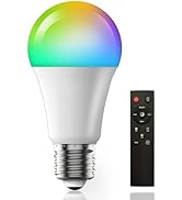 Qaubauyt Floor lamp RGB 9W Bulb with Remote Control
