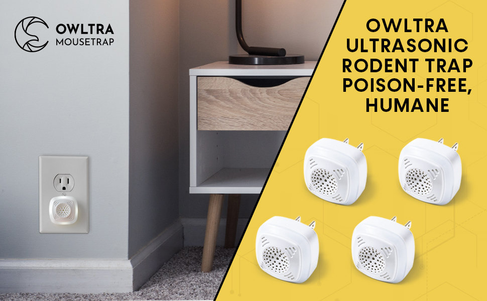 OWLTRA Ultrasonic Rodent Repeller is a poison-free, humane solution to your pest problem