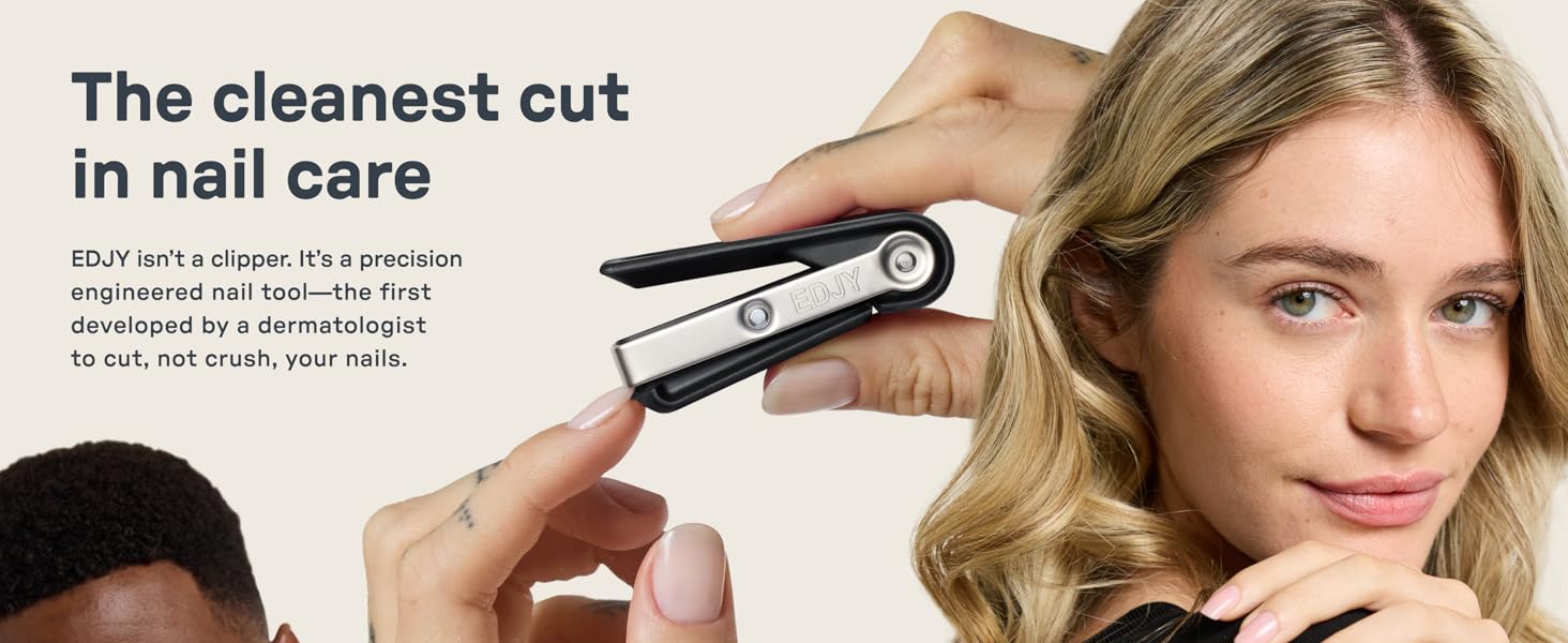 The cleanest cut in nail care the EDJY Fingernail Cutter 