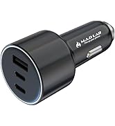 M.A.D Lab 84W Fast Car Charger with Smart Power Distribution – USB-C &amp; USB-A Ports, Overheat Prot...