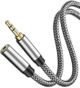 Tan QY Audio Extension Cable 3Ft,Audio Auxiliary Stereo Extension Audio Cable 3.5mm Stereo Jack M...