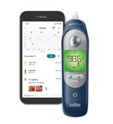 Braun ThermoScan 7+ Connect Digital Ear Thermometer for Kids, Babies, Toddlers and Adults – Fast,...