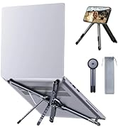 GEYUTHS 3 in 1 Magnetic Tripod Holder Mount Portable Phone Stand Foldable 8-Level Height Adjustab...