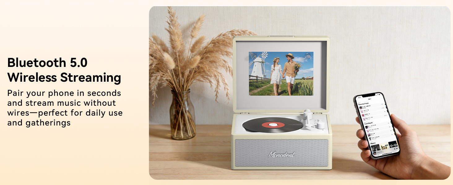 Retro CD Player with Dual HiFi Speakers