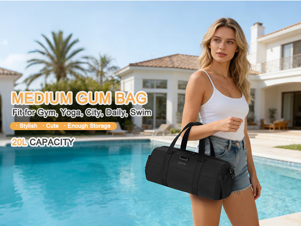 medium gym bag for women