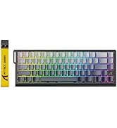 ATTACK SHARK X68 HE Rapid Trigger Mechanical Gaming Keyboard 60% Wired TKL with Adjustable Actuat...