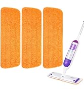 3 Pack Reusable Microfiber Mop Pads for Swiffer PowerMop, Power Mop Refill Pads for 13''-16'' Spr...