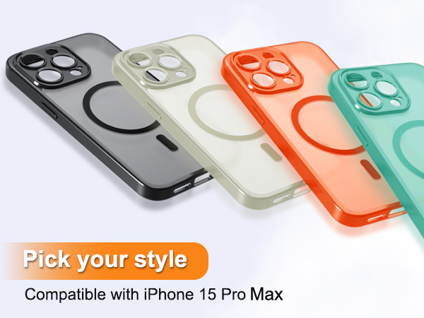 The colorful cases for iPhone 15 Pro Max