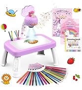 Hoarosall Drawing Projector for Kids, Drawing Board Pad, Color Pens, Pencils, Crayons, Scrapbook ...