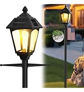 DERAYSION Outdoor Solar Lamp Post Light, Dusk to Dawn Sensor Outdoor Post Lights,68 in Waterproof...
