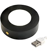 FuoiCorn LED Light Stand for Glass Art - Dual Power Crystal Display Stand with Touch Dimmer, 4.7"...