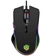 MKETech Electronics Wired Gaming Mouse - Computer Corded Mouse with 6 Programmable Buttons, Up to...