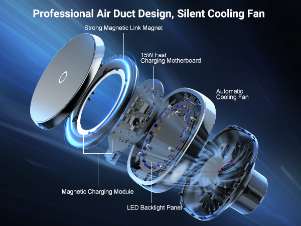 Magnetic Wireless Cup Charging Holder