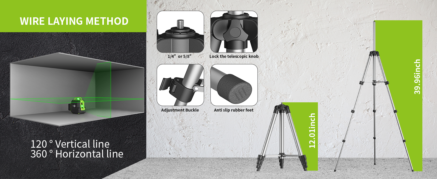 Laser level with tripod