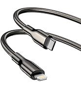 Bawanfa Metal USB C to Lightning Cable 6FT MFi Certified USBC Lightning Cable PD Fast Charge, Che...